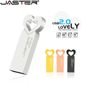 USB-флешки Высокоскоростные Мини-кардиоидные металлические 64 ГБ 32 ГБ флеш-накопитель с бесплатным пользовательским логотипом Memory Stick Креативный бизнес-подарок Подвеска