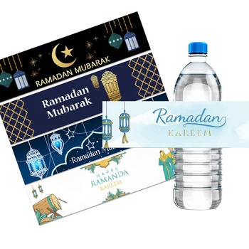 Этикетки для воды Рамадан Мубарак Рамадан Карим Декор Мусульманский Религиозный фестиваль Праздничный Декор