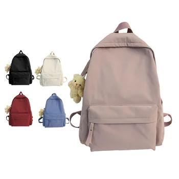 Модный рюкзак, однотонный нейтральный рюкзак на плечо, повседневный рюкзак для путешествий, занятий спортом на открытом воздухе, школьная сумка для студентов, рюкзак для ноутбука