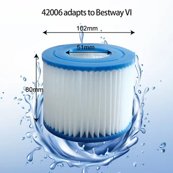 Сменный фильтр для бассейна, подходящий по размеру, фильтр для очистки воды, средний фильтр для очистки бассейна, защита окружающей среды