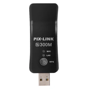 USB TV WiFi Dongle адаптер 300 Мбит/с Универсальный беспроводной приемник RJ45 WPS для Samsung LG Sony Smart TV Прямая поставка