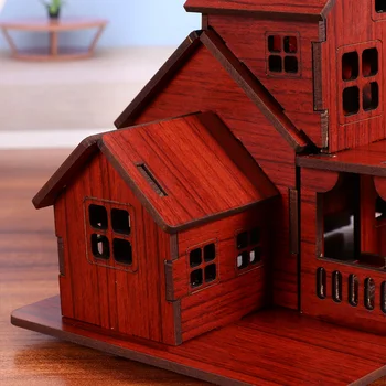 DIY 3D Деревянная головоломка в сборе, строительные наборы, ручная работа, модель Садового Домика, Логический подарок для детей