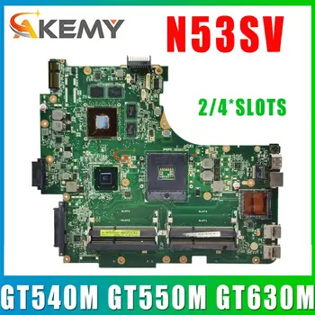 Материнская плата N53SV REV.2.2 Для ASUS N53S N53SV N53SN N53SM Материнская плата ноутбука GT540M GT550M GT630M 2/4 * СЛОТА Поддержка процессора I7