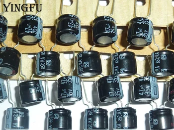 10шт 47 мкФ 35 В KA Серии 8x7 мм Высококачественные алюминиевые электролитические конденсаторы 35 В 47 мкФ