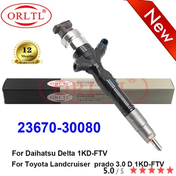 ORLTL 23670-30080 Дизельный инжектор Common Rail 095000-6870 2367030080 23670 30080 для Toyota Landcruise prado 3.0 D 1KD-FTV