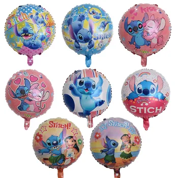 50 шт., украшение для вечеринки в честь дня рождения Disney Lilo Stitch, мультяшный набор гелиевых латексных воздушных шаров, принадлежности для вечеринки в честь дня рождения, детские игрушки, подарки