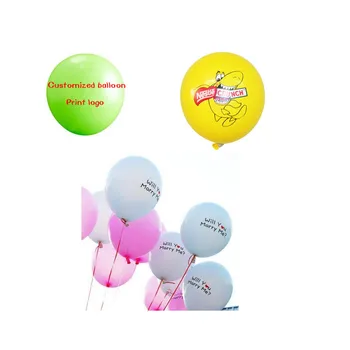 10-дюймовые индивидуальные круглые рекламные воздушные шары с логотипом для украшения вечеринки, праздничные принадлежности для вечеринок экспресс