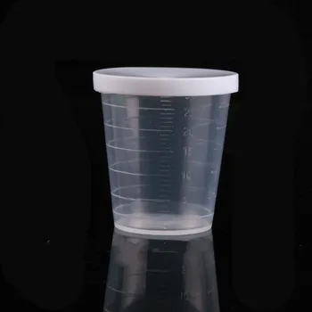 200шт 30 мл Прозрачный Белый Пластиковый Мерный стакан для муки, сахара, Жидких Кухонных принадлежностей для школьной лаборатории a6385