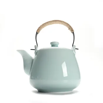 Чайник в Китайском Стиле из Цветка Морской волны с Петлевой Ручкой, Чайник Большой Емкости, Одиночный Чайник, Чайник fen qing, Бытовой Чайник, Керамический Чайник