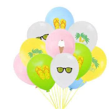 12-Дюймовые Летние Стаканы Для Мороженого Листовой Латексный Воздушный Шар Гавайская Тематическая Вечеринка Украшения Воздушными Шарами