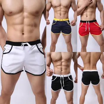 Мужские спортивные шорты для тренировок, повседневные брюки для бега трусцой, дышащие пляжные короткие купальники, горячая распродажа