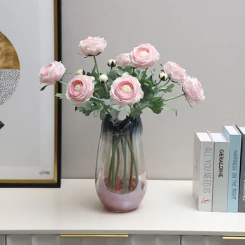 4 шт. Высококачественный увлажняющий цветок лотоса, настоящие искусственные цветы на ощупь для украшения дома, праздничного стола, свадебного декора, поддельные цветы