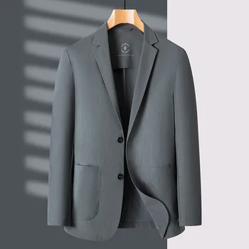 SS5231-2023 Мужская деловая повседневная куртка в полоску в полоску jet jacket single West top