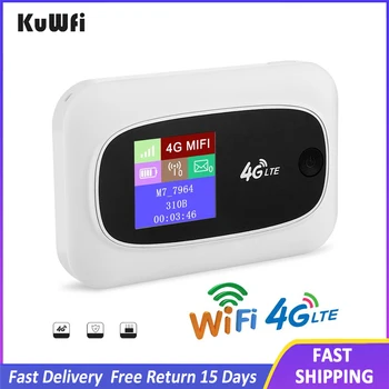 KuWFi Мобильный 4G Wifi Роутер Мобильная точка доступа Wi-Fi Дорожный Маршрутизатор Partner4G Беспроводные SIM-маршрутизаторы с SD и SIM-картой Solt