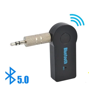 Беспроводной Bluetooth 5.0 Аудиоприемник Передатчик 3,5 мм Разъем Aux Музыкальный адаптер для Телефона Автомобильного ТЕЛЕВИЗОРА Планшетного ПК Компьютерного динамика MP4