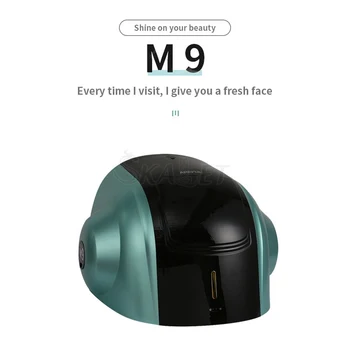 9 цветов Светодиодная светотерапевтическая маска для омоложения лица 3D Машина для борьбы со старением волос