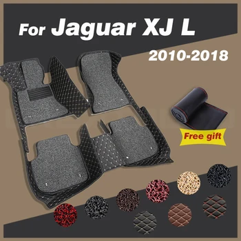 Автомобильные коврики для Jaguar XJ L (Пять мест) 2010-2017 2018, Автомобильные накладки для ног, Ковер на заказ, Аксессуары для интерьера, Детали украшения