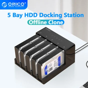 Док-станция для жесткого диска ORICO с отсеком 2/5 и автономным клонированием жесткого диска SATA к USB 3,0 для 2,5/3,5-дюймового корпуса жесткого диска