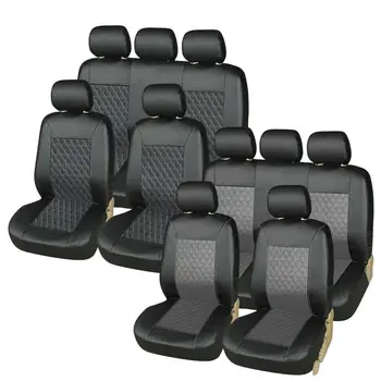 Чехлы для автомобильных сидений Универсальный Комплект Защитных чехлов для сидений, Водонепроницаемый Чехол для кресла из искусственной кожи с защитой от царапин, Аксессуары для интерьера автомобиля