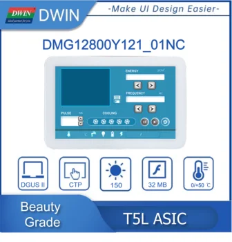 DWIN 12,1 дюйма, разрешение 1280 * 800 пикселей, 262 Тыс. цветов, TN-TFT-LCD, нормальный угол обзора CTP DMG12800Y121_01NC