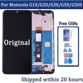 Оригинал Для Motorola Moto G10 G20 G30 ЖК-дисплей с Сенсорным экраном, Дигитайзер Для Moto G30 G50 G60 G100, Замена ЖК-дисплея