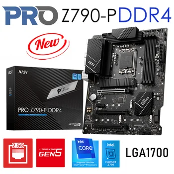 Материнская плата LGA 1700 Z790 MSI PRO Z790-P D4 Поддерживает процессоры 12-13 поколений PCIe 5.0 ATX 128 ГБ Материнская плата DDR4 5333 + МГц (OC)