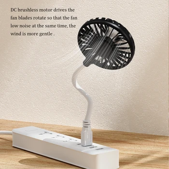 Ручной вентилятор USB Перезаряжаемый бесшумный охлаждающий блок питания Мини-штекер Карманные вентиляторы на открытом воздухе для портативной техники студентов