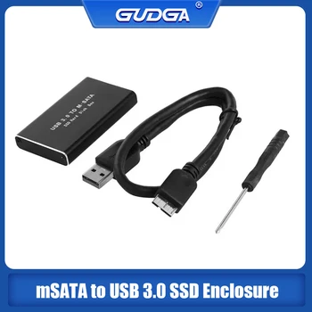 SSD-накопитель mSATA к USB 3,0 Корпус Внешний HD Жесткий диск Коробка Для Хранения Дисков Чехол-Адаптер Для KingSpec Kingdian mSATA SSD 30*50 мм