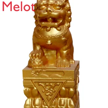 Цементная форма в виде льва высотой 1,2 м в европейском и китайском стиле перед украшением виллы Jiji Избегайте ожесточенной формы в виде льва в таунхаусе