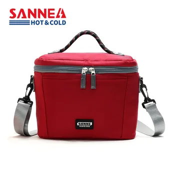 SANNE 7L Многоразовая сумка для ланча Водонепроницаемая Портативная Термоизолированная сумка-холодильник 600D Утолщенная Водонепроницаемая твердая сумка для ланча для продуктов