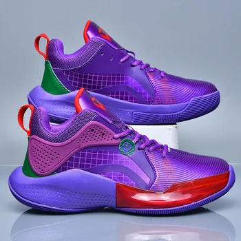 Новое поступление, баскетбольные ботинки Унисекс, нескользящие баскетбольные кроссовки для мужчин, мужская уличная обувь среднего кроя, Брендовая детская баскетбольная обувь
