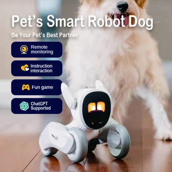 Дистанционный Мониторинг Интерактивных игрушек для собак Loona Intelligent Robot Партнер питомца Многофункциональный Интеллектуальный робот