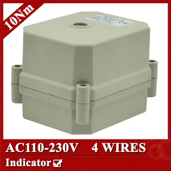Электрический привод клапана AC110-230V, 4-проводной контроллер открытия / закрытия водяного клапана (CR401), 10-нм Моторизованный привод клапана с индикатором