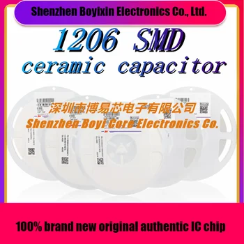 4000 шт 1206 SMD керамические конденсаторы 10pF 100 мкФ 100pF 1nF 10nF 15nF 100nF 0,1 мкФ 1 мкФ 2,2 мкФ 4,7 мкФ 10 мкФ 47 мкФ Различные модели