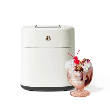Красивая 1,5-литровая мороженица с сенсорным дисплеем, белая глазурь от Дрю Бэрримор