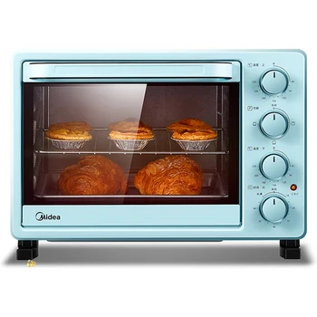 25L1400W Вращающаяся печь для выпечки пиццы с горячим воздухом, Умная машина для выпечки, тостер, электрическая печь, маленький торт, бытовая печь для пиццы, пекарь
