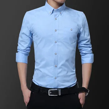 Корейская модная мужская рубашка Повседневная Приталенная Мужская рубашка с принтом и длинными рукавами, Мужская одежда Больших Размеров 5XL