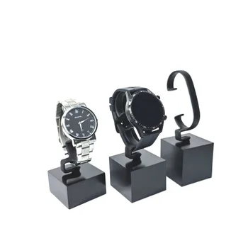 Новая Акриловая стойка для часов в стиле С, Черная Подставка для часов, Модный кронштейн для показа ювелирных изделий, Реквизит для улюлюканья