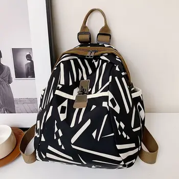 Школьная сумка на плечо Унисекс, холщовые женские рюкзаки, спортивная сумка, рюкзак с простым рисунком, Дизайнерский рюкзак для ноутбука