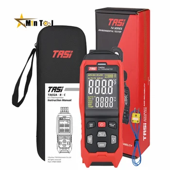 TA612C Термометр Контактный Цифровой Термопары Тестер Температуры ЖК-Дисплей Экран Дисплей K/J Термометр C/F для Электромонтажных Инструментов