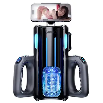 Мощная Высокоскоростная Мужская Мастурбаторная машина, Автоматическая Телескопическая 12-сантиметровая Секс-игрушка для мастурбации Влагалища для мужчин