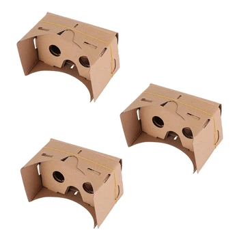 3X6 Дюймов DIY 3D VR Очки виртуальной реальности Оргалит для Google Cardboard