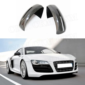 Карбоновое волокно/ABS Материал, дополнительные Зеркальные чехлы, подходят для Audi R8 2008 2009 2010 2011, автомобильные украшения