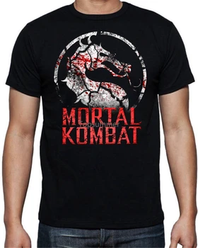 Мужская Самая Продаваемая футболка с коротким рукавом, Печатная машина с круглым вырезом, Мужские футболки Mortal Kombat
