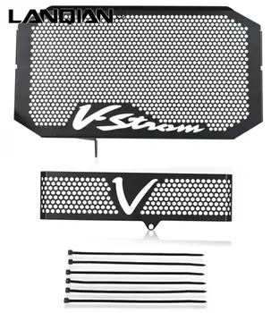 Черная Решетка Радиатора, Защитная Крышка Масляного радиатора, Защитный Экран, Решетка Радиатора С Логотипом Для Suzuki V-STROM 650, VSTROM DL650