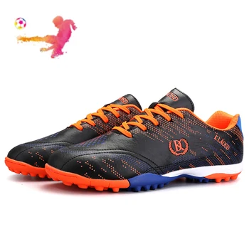 Детская футбольная обувь Для мальчиков и девочек, нескользящая футбольная обувь Для студентов, обувь для тренировок на подошве TF, Детские кроссовки с искусственным покрытием, кроссовки