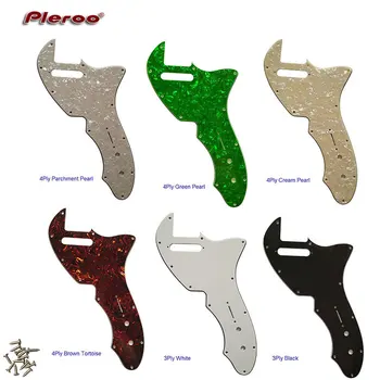 Гитарные запчасти Pleroo на заказ - для US Tele 69 Thinline Накладка для гитары, царапающая пластина, многоцветный выбор