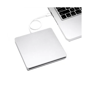Внешний DVD-привод USB 2.0, портативный CD DVD +/-RW Привод, устройство записи DVD для ноутбука Macbook Pro Air Windows 7/8/10, розовый