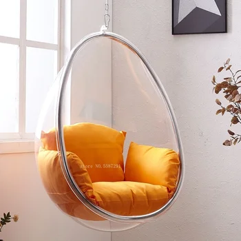 Пузырчатый стул Прозрачный Планер Стулья с одной подставкой Для внутреннего Балкона Подвесная Корзина Кресло-качалка Шезлонг Для отдыха