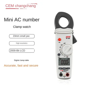 cem Huashengchang цифровой клещевой измеритель переменного и постоянного напряжения, сопротивления температуре, короткого замыкания, диодный тест DT-330